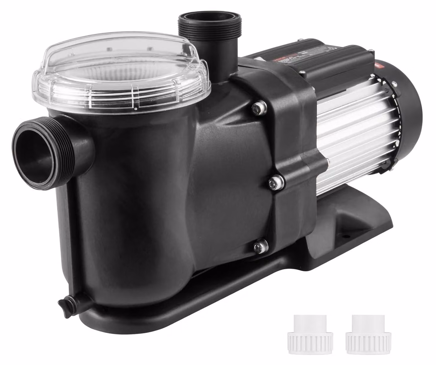 Pompa per piscina da esterno, 1200W - 100 GPM - 2850 giri/min - Con cestello filtrante e protezione termica