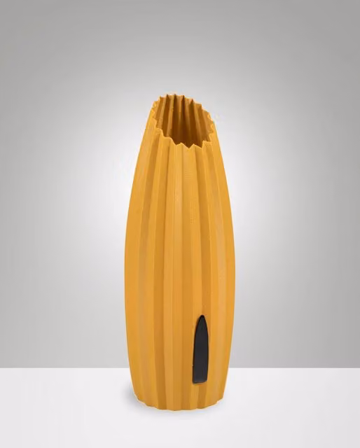 Lampada da Tavolo Fabas Nadine in Metallo e Plastica, Colore Giallo, Dimmerabile con Regolazione al Tocco, Luce LED G9, H: 30 cm