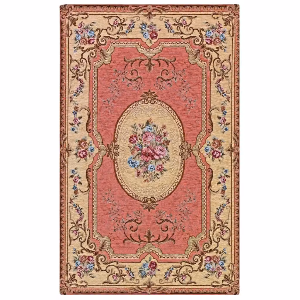Tappeto Aubusson Pierre Tappeti Rosa in Ciniglia Lavabile e Antiscivolo L: 200 cm, P: 280 cm – 2