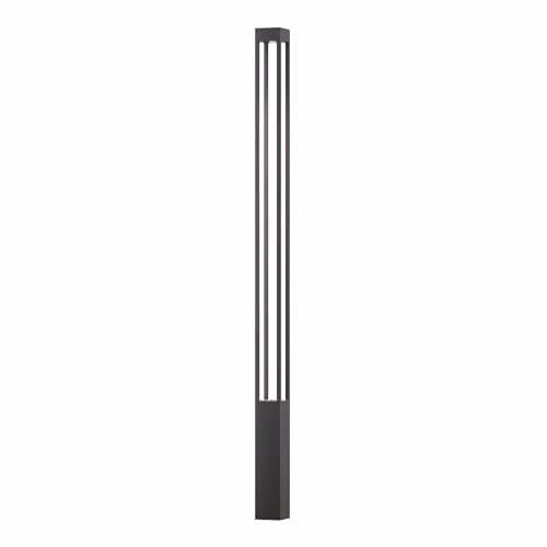 Lampada Da Terra Moderna Da Esterno Metallo Grafite Luce Led 25W Ip65