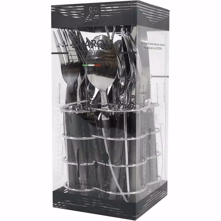 Servizio posate Sharon Gusto Casa in acciaio inox grigio, 24 pezzi