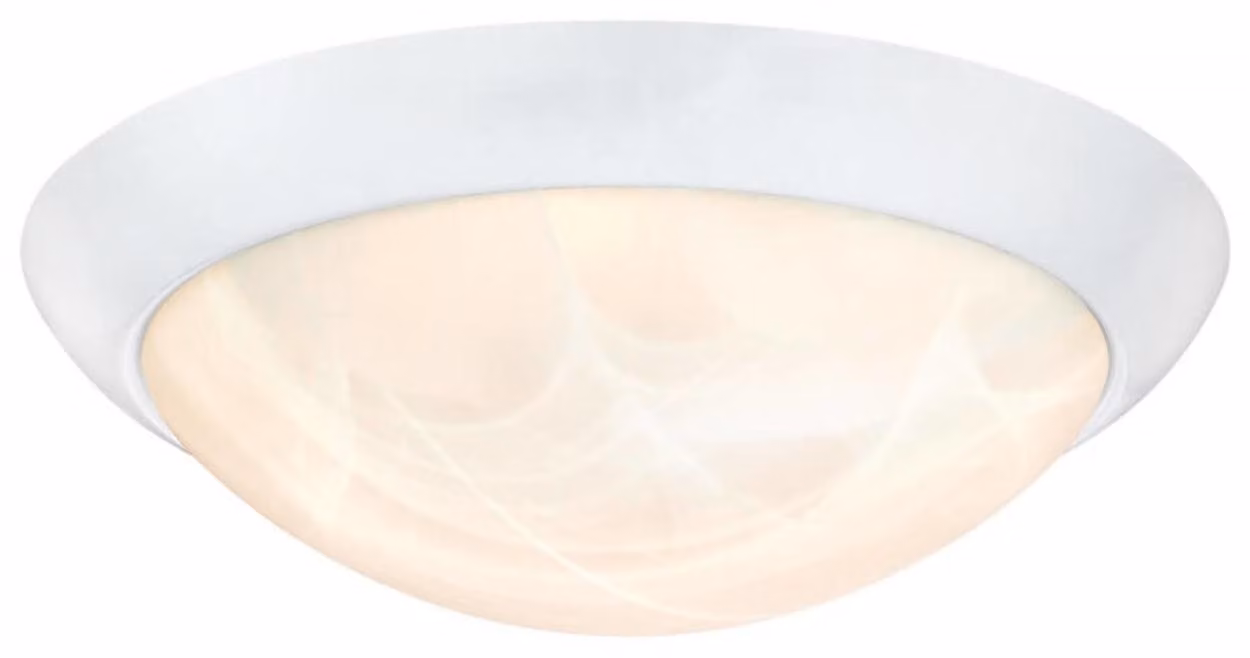 Plafoniera LED dimmerabile 28 cm bianco satinato