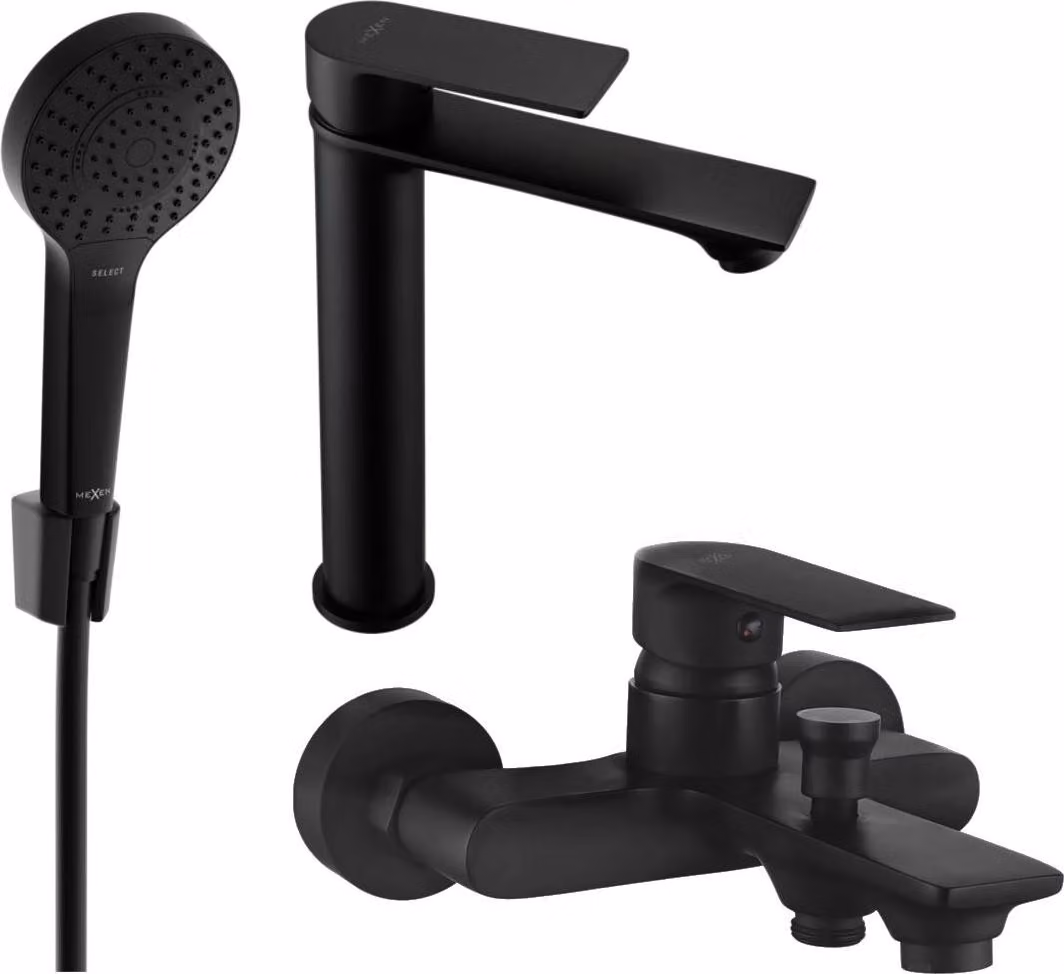 Mexen Royo R05 set da bagno, nero - 72213R05-70