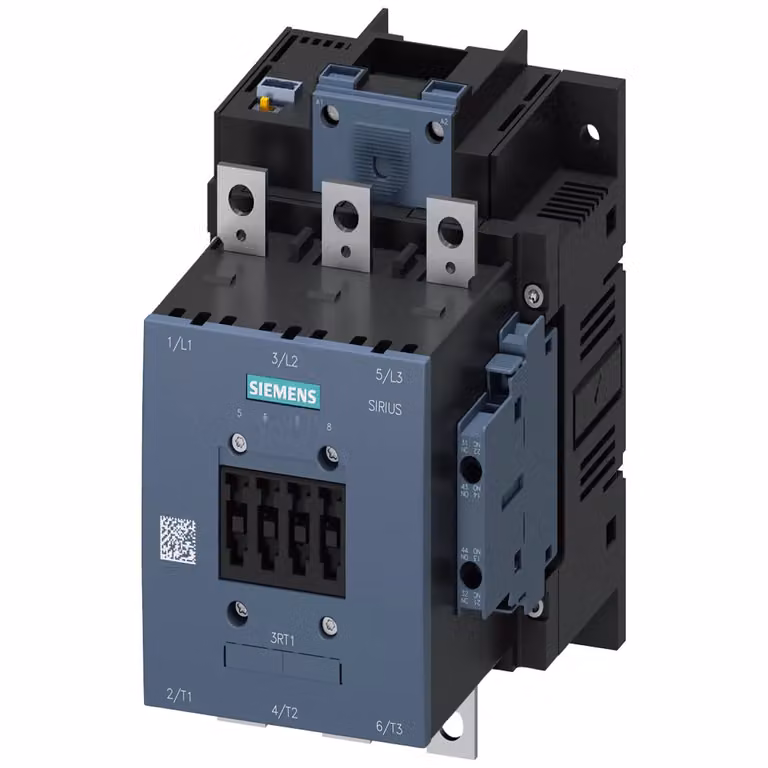 Contattore ferroviario Siemens AC1:275 A/690 V, CC 110 V x (0,7...1,25), 2 N + 2 A, a 3 poli S6 3RT14566XF460LA2