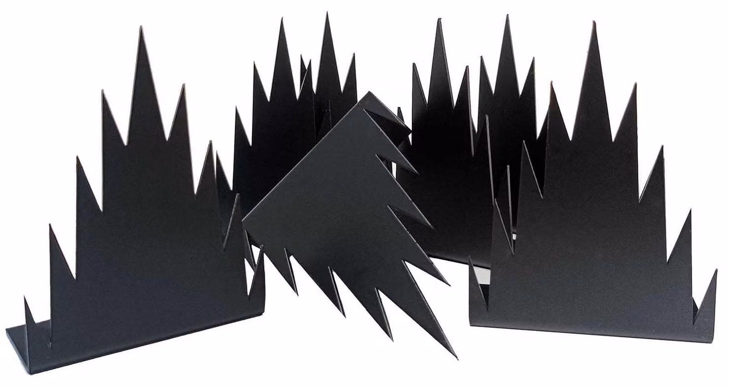 Spine per recinzioni di sicurezza - Colore nero - Confezione da 12 pezzi
