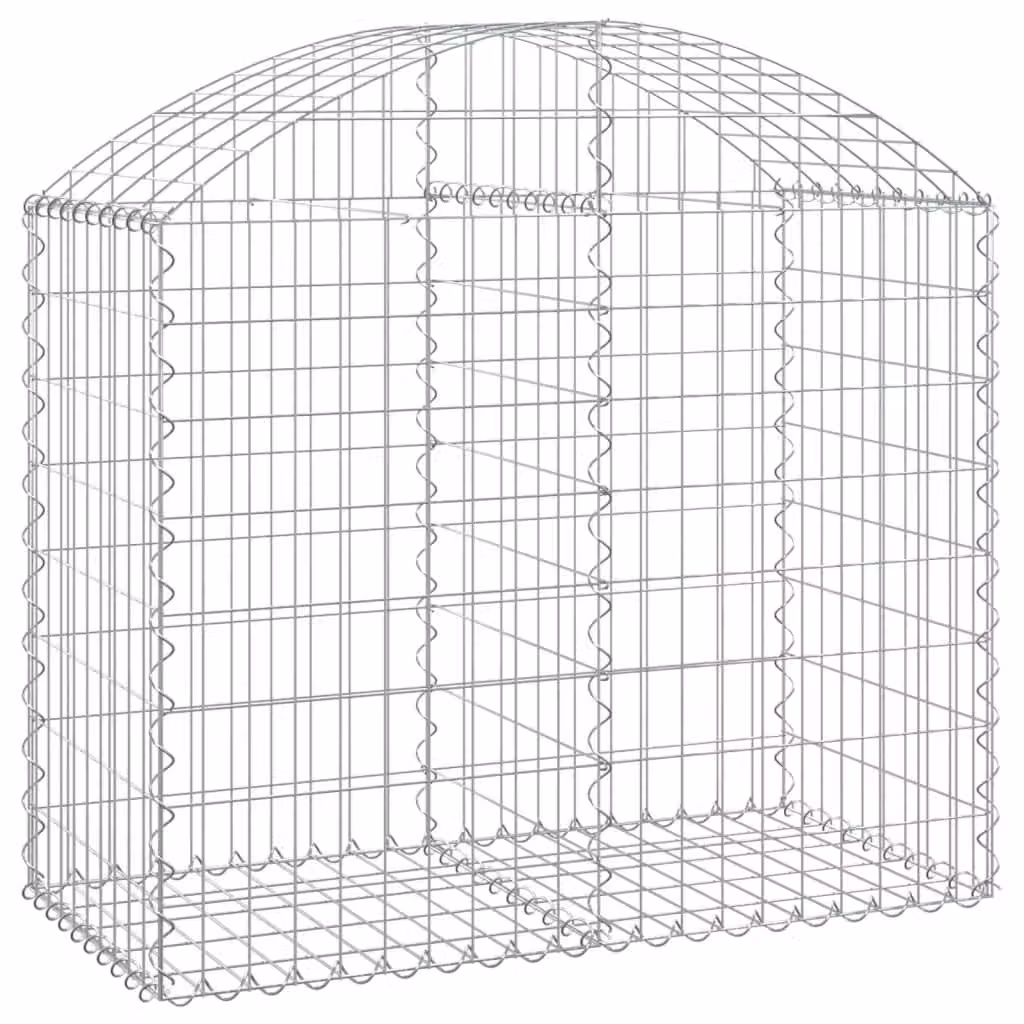 Cesto Gabbione ad Arco 100x50x80/100 cm Ferro Zincato