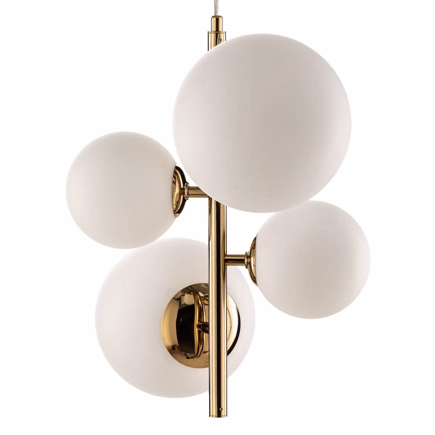 Lampada a sospensione Dione ALDEX, dimmerabile, Ottone / Oro, Soggiorno / Sala da pranzo, Vetro, Moderno, Lampada a sospensione
