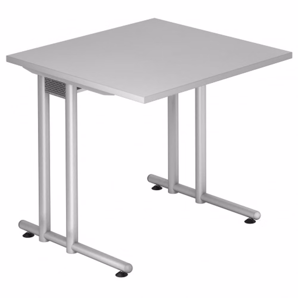 HAMMERBACHER NS08 Schreibtisch grau quadratisch