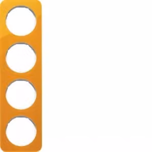 Berker 10142339 Cornice arancione trasparente/bianco polare lucido Berker R.1