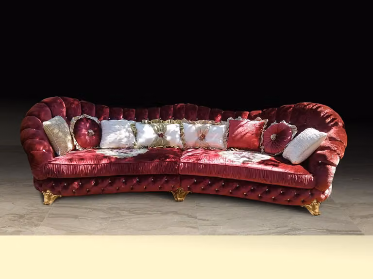 Eckcouch Polster Sofa Couchen Sitz Möbel Eckgarnitur Sofas Wohnlandschaft Runde