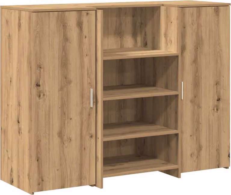 Banco Reception Rovere Artigianale 135x50x103,5cm in Truciolato