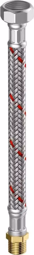 Flamco Meiflex tubo armato M4325.1134.50 1" x 1" IG/AG, 25 x 500 mm, acciaio inox, riscaldamento/condizionamento