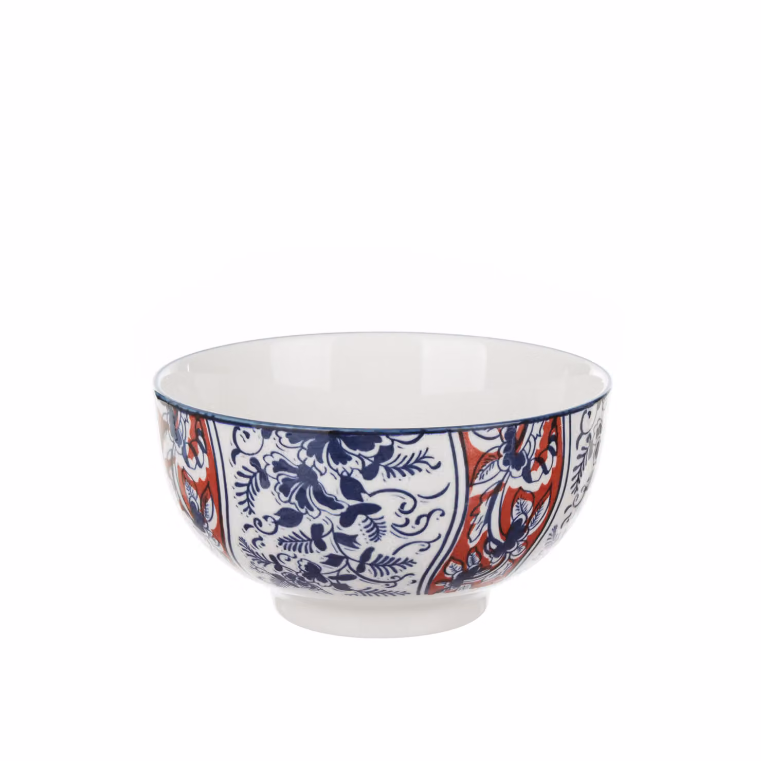 Ciotola da portata Sushiko in ceramica con decori orientali blu e rossi L: 16 cm, P: 9 cm – 2