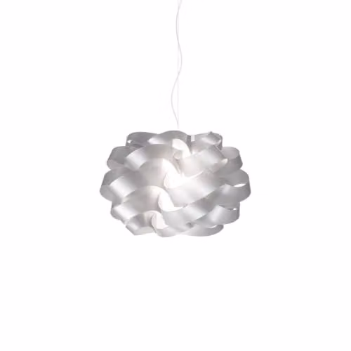 Lampadario Moderno Polilux ® Argento E Metallo Cromo 2 Luci E27