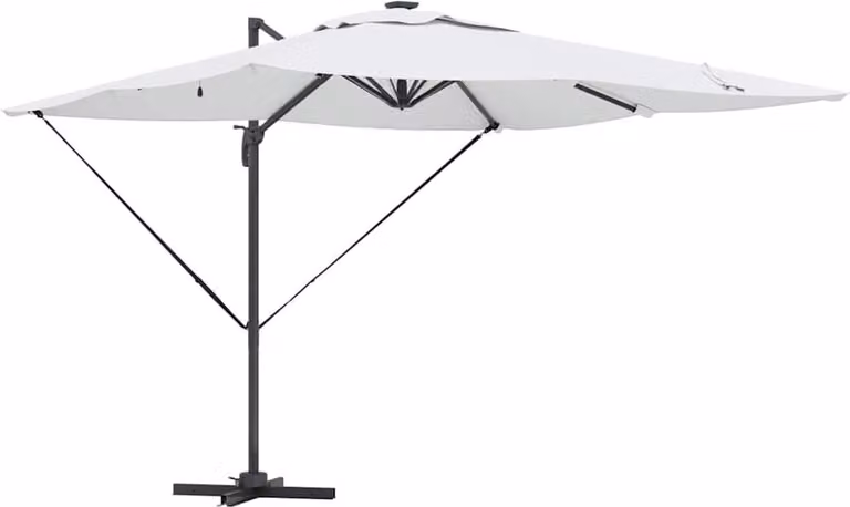 Ombrellone Sabbia 286 x 284 x 270 cm Alluminio e Poliestere