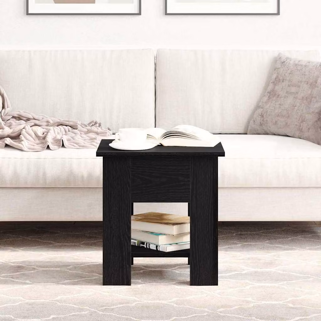 Maison Exclusive - Tavolino da salotto effetto rovere nero 40 x 40 x 42 cm Materiale ligneo