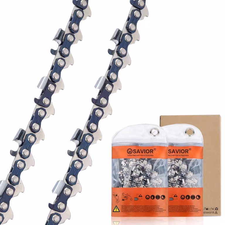 Catena per motosega .325" 1,3 mm, 67 maglie, per lama da 40 cm, confezione da 2