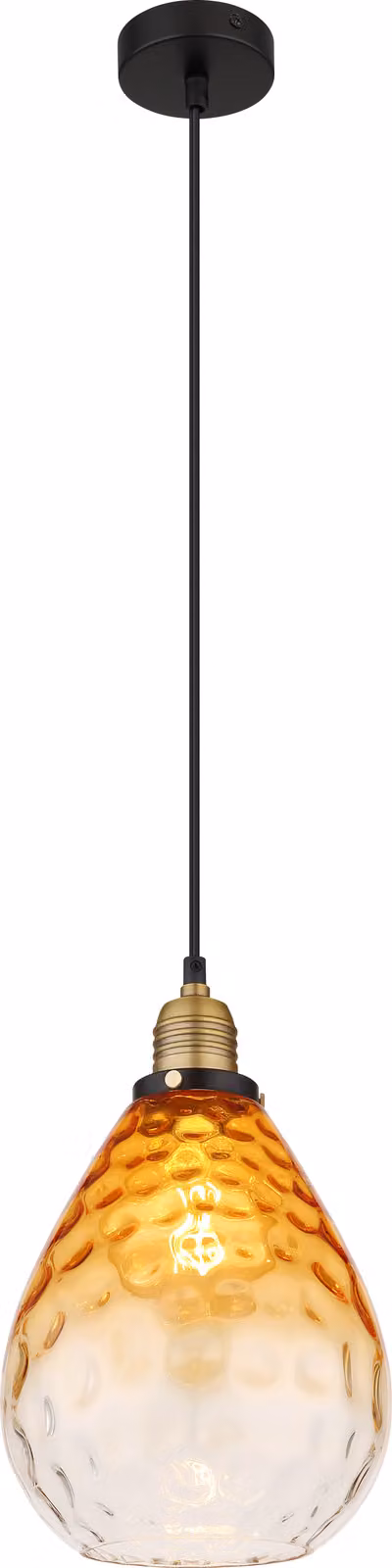 Globo Lighting lampada a sospensione in metallo nero opaco, 1x E27