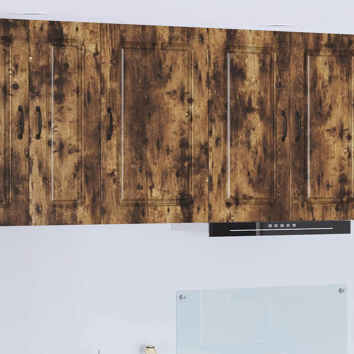 vidaXL Mobiletto da cucina Kalmar in legno Rovere fumé marrone con ante a battente e ripiani interni L/P/H: 50 x 31 x 80 cm