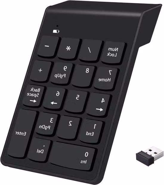 Console contabile numerica - 18 tasti - Nera