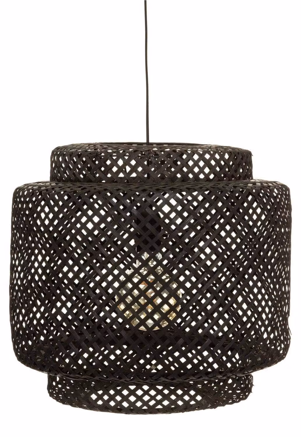 Lampada a sospensione LIBY con paralume in bambù, Ø 40 cm