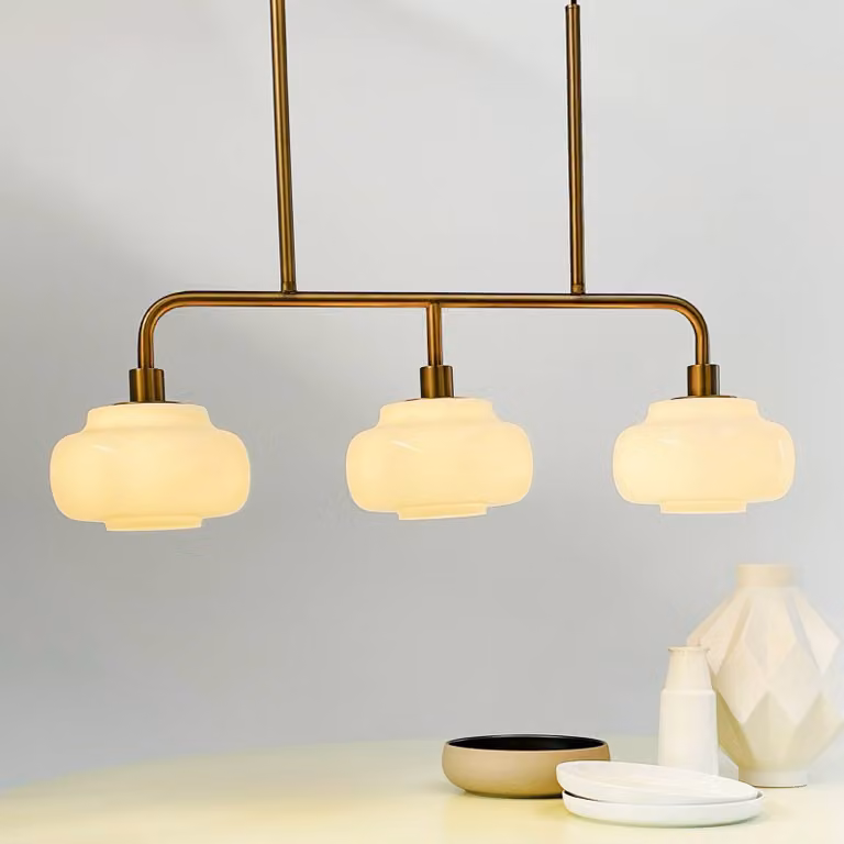 Dyberg Larsen Lampada a sospensione Ossett, dimmerabile, Bronzo / Ottone antico, Soggiorno / Sala da pranzo, Metallo, Design, Lampada a sospensione