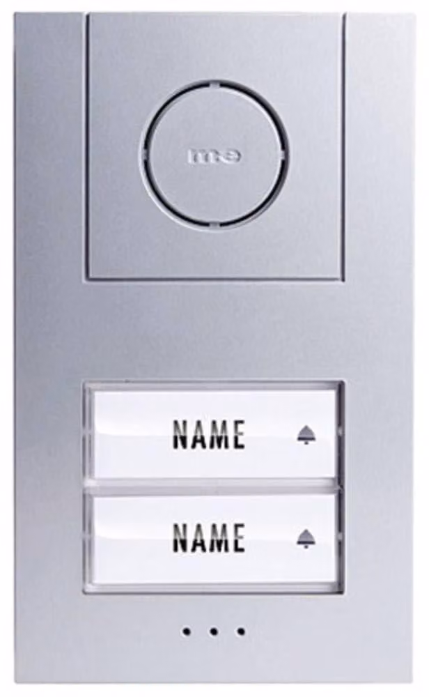 Interfono per porte, sistema cablato, con 2 lampade, in plastica, multicolore