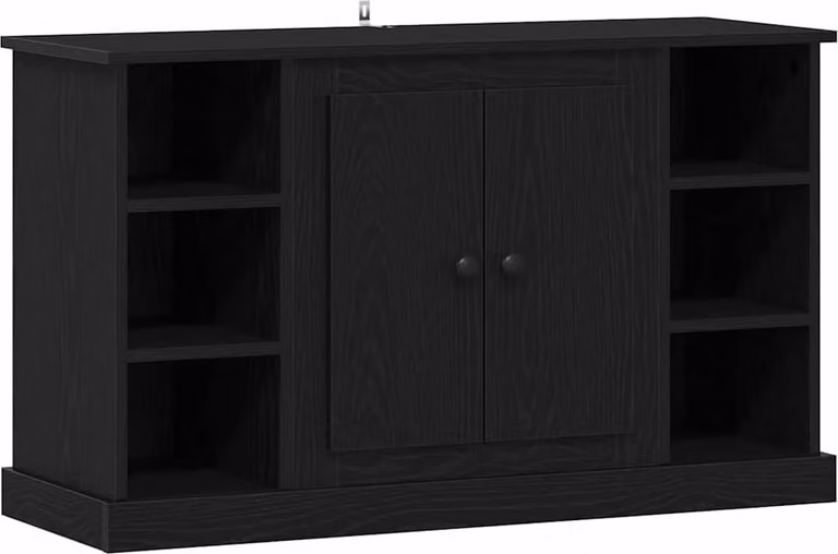 Credenza Rovere Nero 100 x 35,5 x 60 cm Legno multistrato