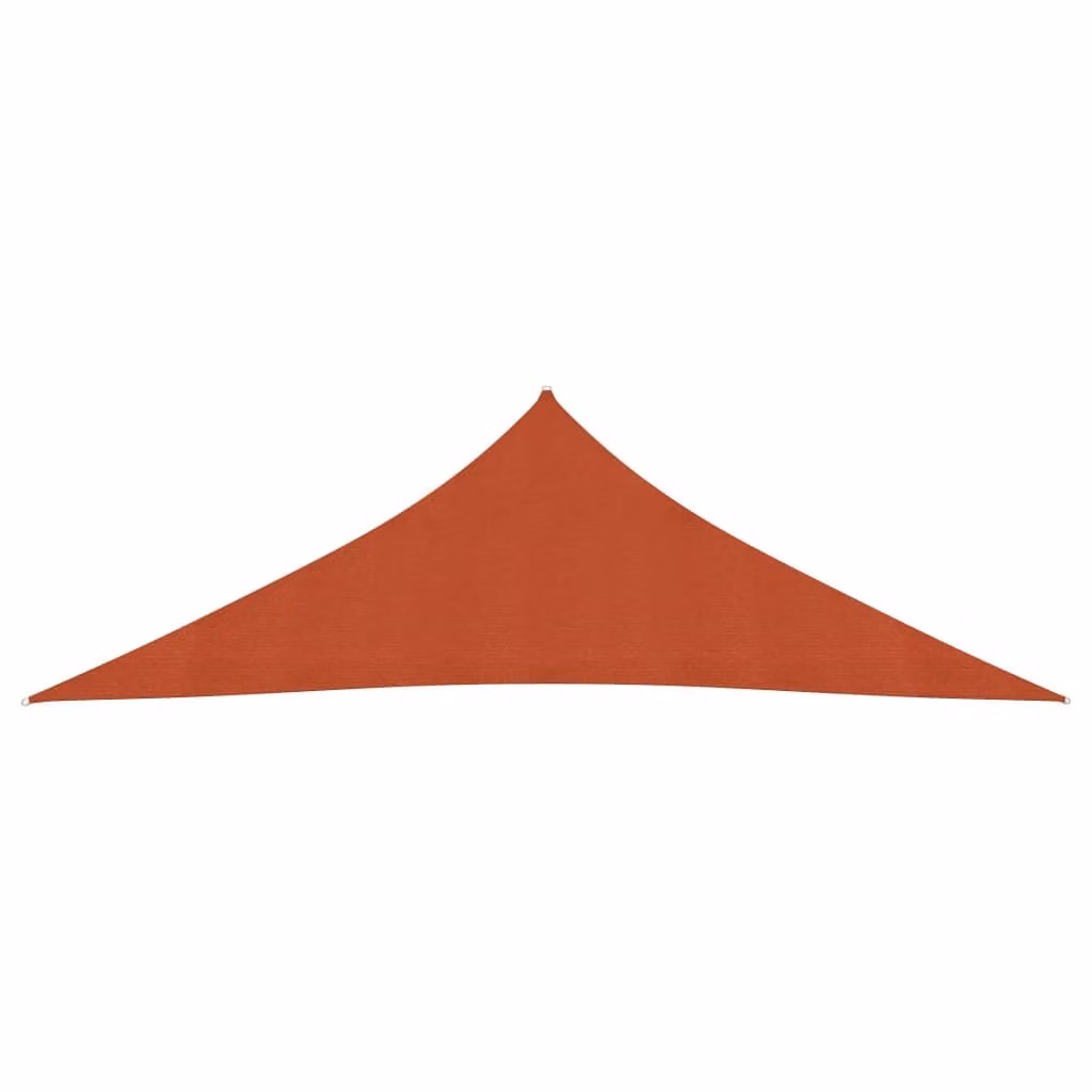 The Living Store tenda da sole 160 g/m² rosso terracotta 3,5x3,5x4,9 m HDPE