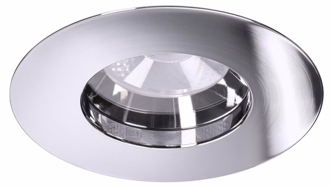 Downlight Play IP65 rotondo fisso 6,4 W bianco neutro 4000 K CRI 92 48,5° cromo I, illuminazione per esterni