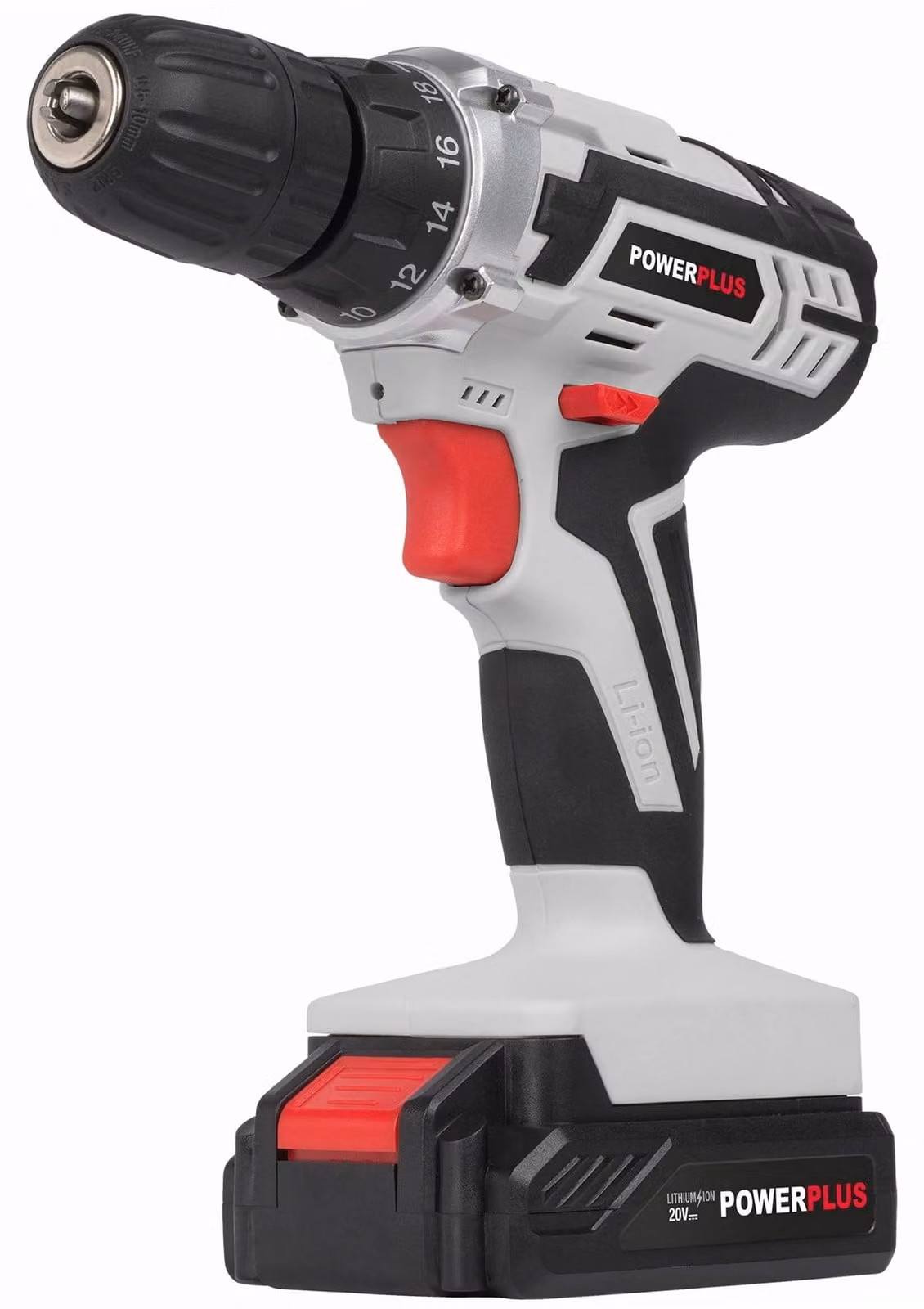 Trapano avvitatore Powerplus Trapano a batteria 20 volt Li-Ion Illuminazione a LED