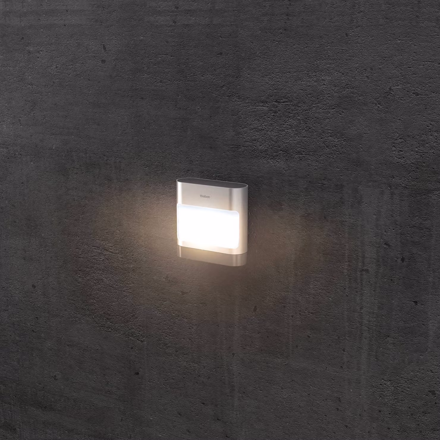 Theben Applique da esterni a LED theLeda D SL AL, Alluminio / Grigio / Zincato, Alluminio, Moderno, Applique LED da esterni