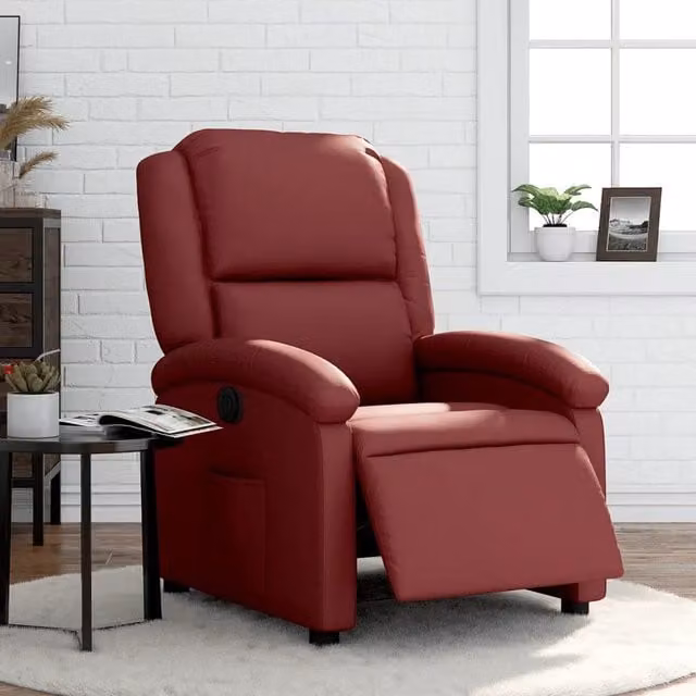 Poltrona Reclinabile Elettrica vidaXL in Similpelle Rossa per il tuo Relax in Soggiorno