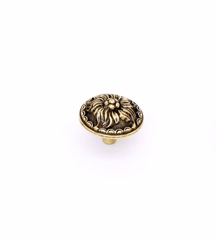 Pomolo lavorato in metallo bronzo 30 mm