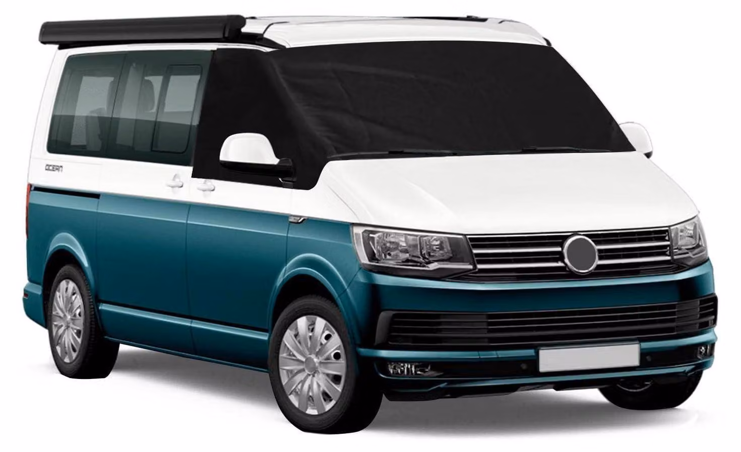 Copertura parabrezza per VW T5, tessuto Oxford 600D, colore nero