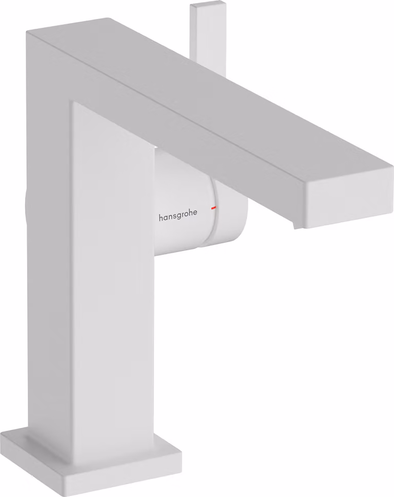 Mitigeur monocommande de lavabo hansgrohe Tecturis E Fine 110, portée 155 mm, sans garniture de vidage, CoolStart, EcoSmart+, 73021700, 73021700