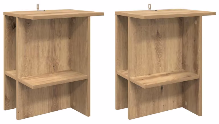 Tavolino da salotto 2 pcs Rovere Artigianale 40 x 30 x 49 cm