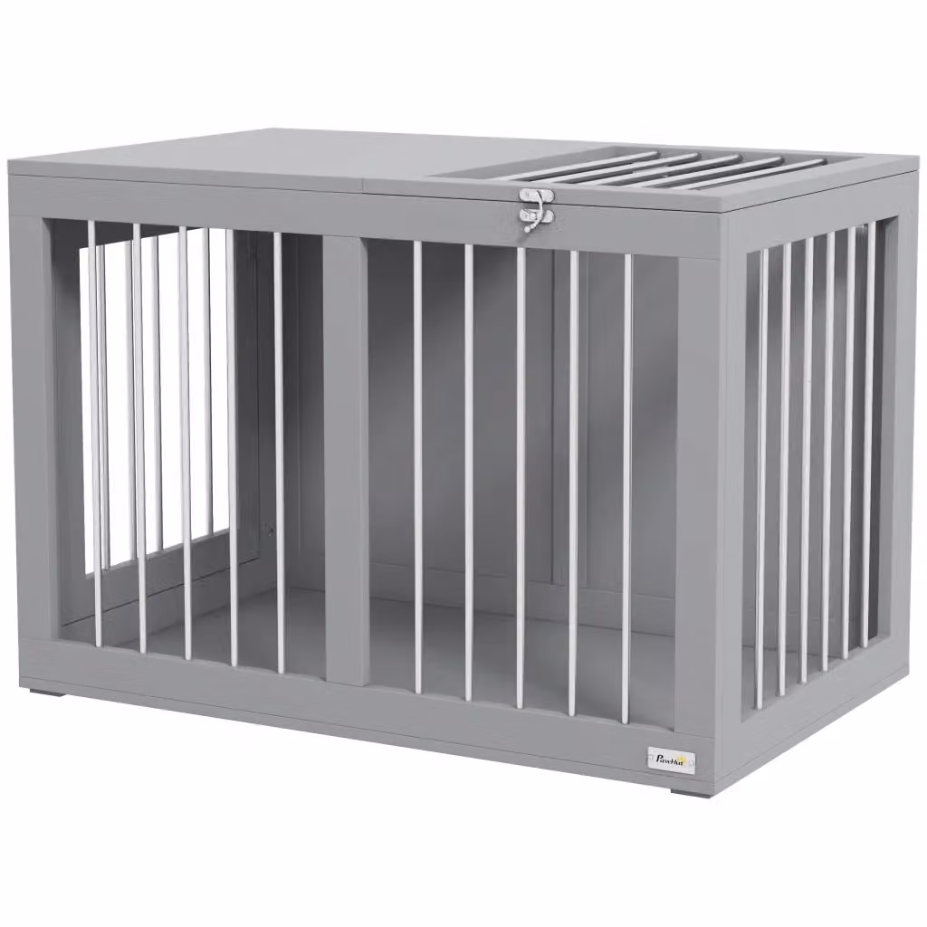 Gabbia per cani Minimal Grigio L: 80 cm, P: 50 cm, H: 56.5 cm – 2