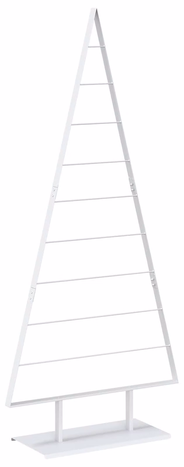 Albero di Natale in metallo KUOPIO, 210 cm, acciaio, bianco