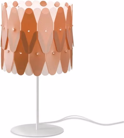 Lampada da scrivania moderna Amanda Polilux Linea Zero in rame e metallo con attacco E27