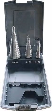 Set di punte PRO in HSS, 9 gradini, per non legati Misure: 4 - 12