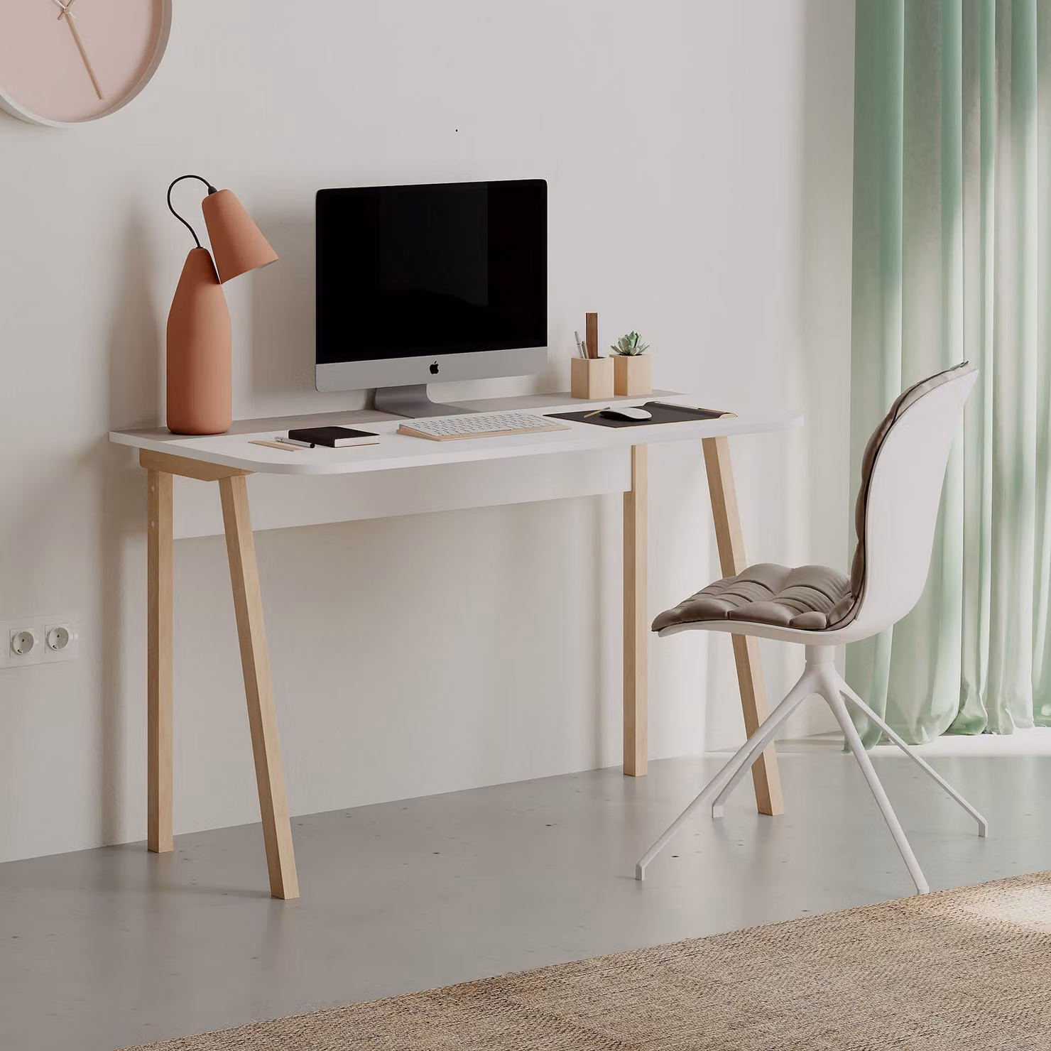 Skye Decor, Luton- Luton DTE, Leggero, Moka, Tavolini da salotto, 75x120x60 cm, 100% pannello truciolare rivestito in melamina