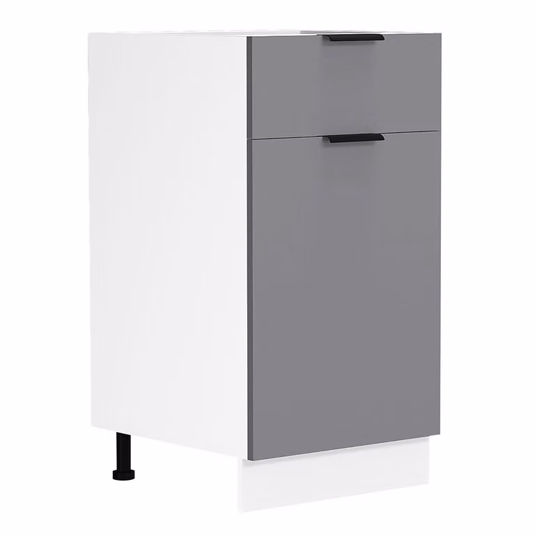 Armadio da cucina | Dimensioni ca. H. 82 x W. 40 x D. 46 cm | Armadio con porta girevole e cassetto | Mobili da cucina - Fasola