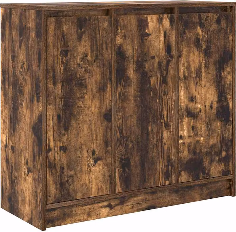 Credenza Rovere Fumo 85x34x76 cm in Legno Multistrato