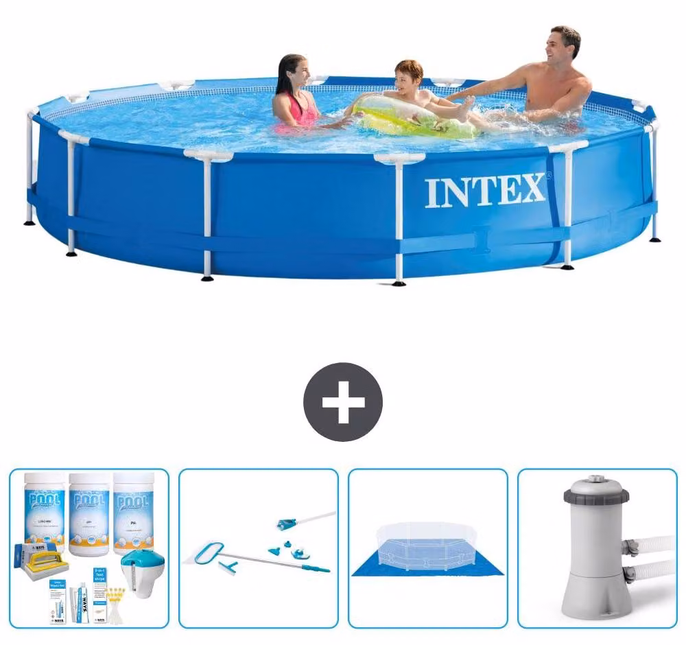 Piscina autoportante rettangolare - 366x76 cm - 5 pezzi - Modello S21008