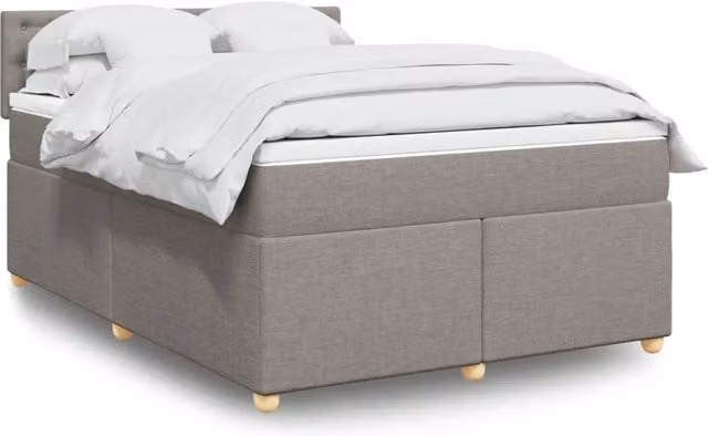 Letto Ibrido Moderno vidaXL con Illuminazione Sottostante e Porta USB, Struttura in Legno e Tessuto, L/P: 160 x 200 cm