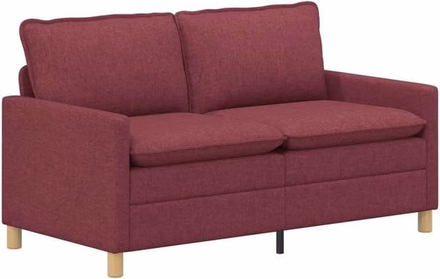 Divano | Divano da soggiorno | Sofa Rosso Vino Tessuto