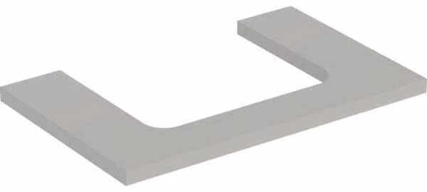 Plaque de lavabo Geberit ONE, découpe au centre, pour lavabo à poser, 75x3x47cm, 505.282.00.7, 505.282.00.7