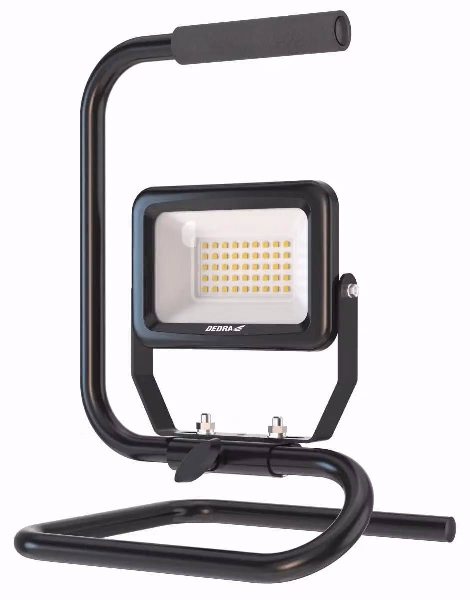 Lampada Da Officina 30W Smd Led, 3300Lm, Stativo, Ip65, Dedra L1073-3