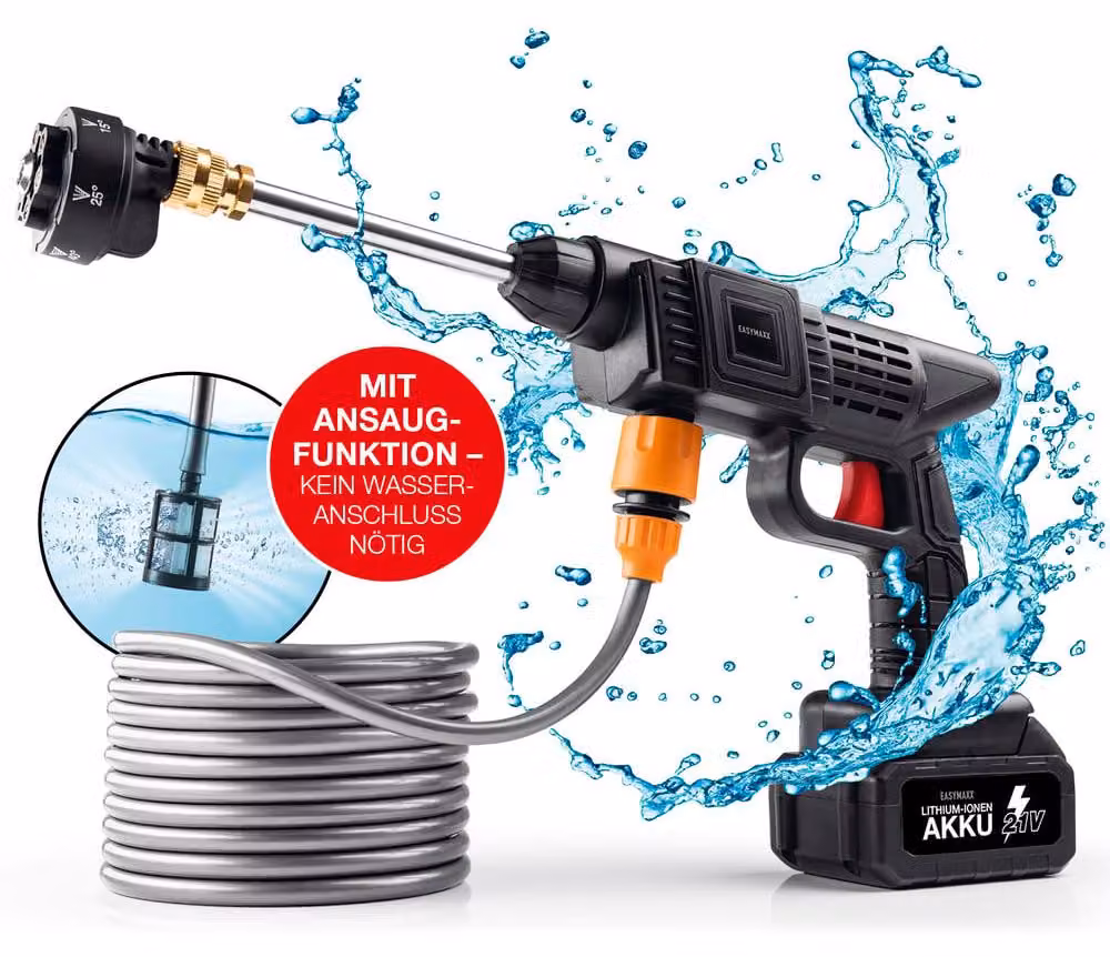 EASYmaxx, pulitore ad alta pressione a batteria, 21V, colore nero